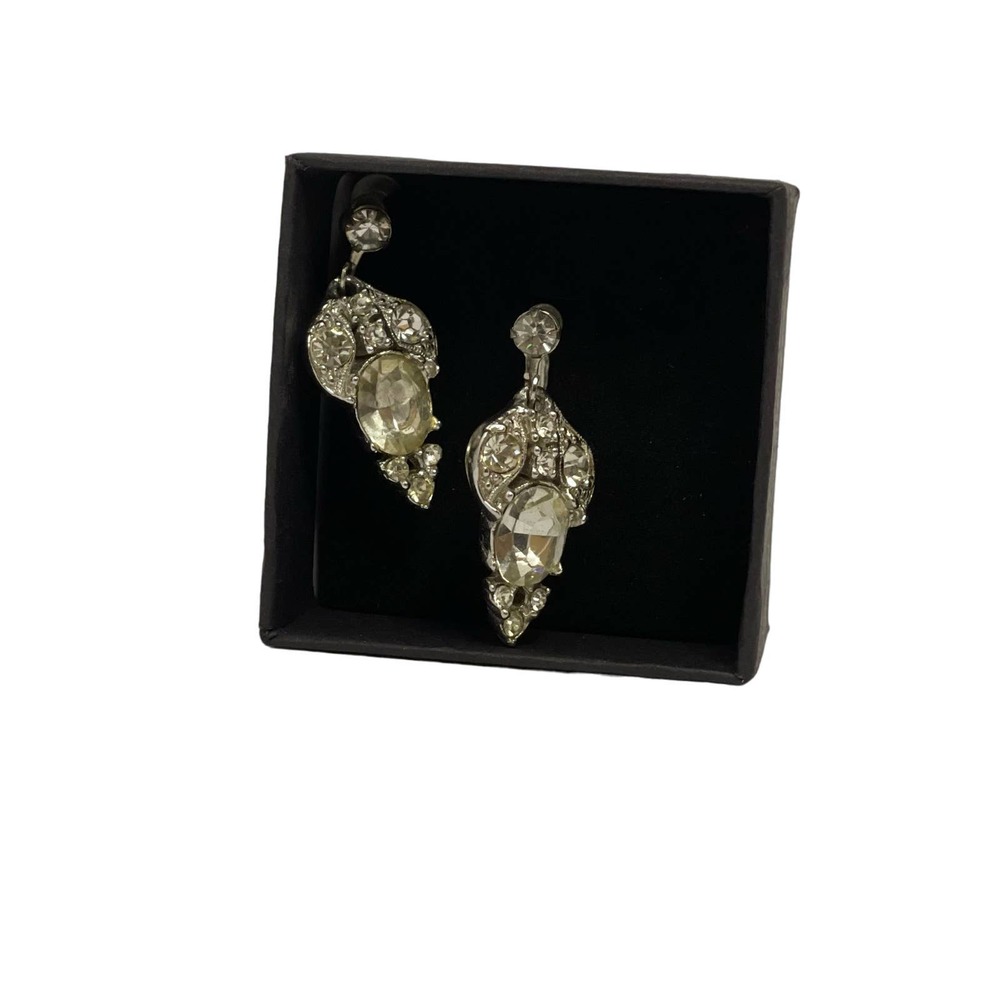 Crystal Clip On Earrings